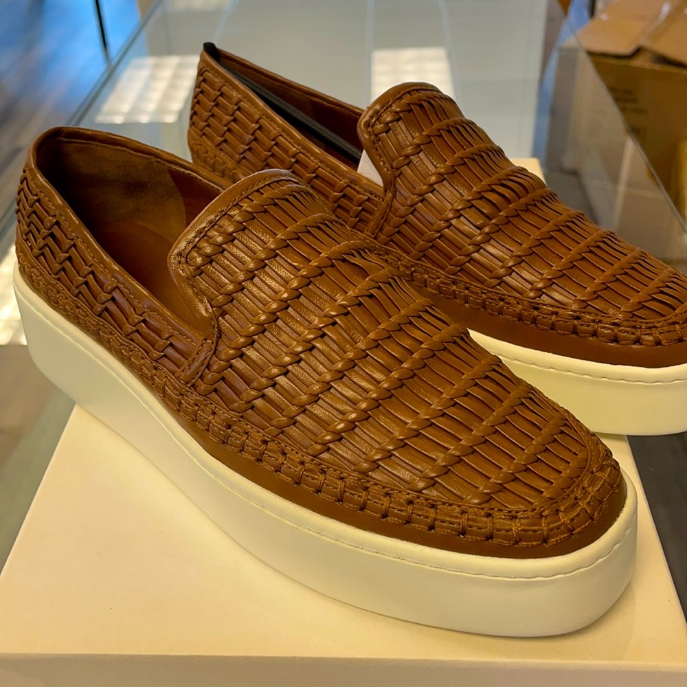 Vince Stafford leather platform loafer
